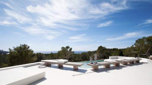 Large Villa With Panoramic Sea Views For Rent in Cala Tarida - Ibiza Large Villa With Panoramic Sea Views For Rent in Cala Tarida - Ibiza
